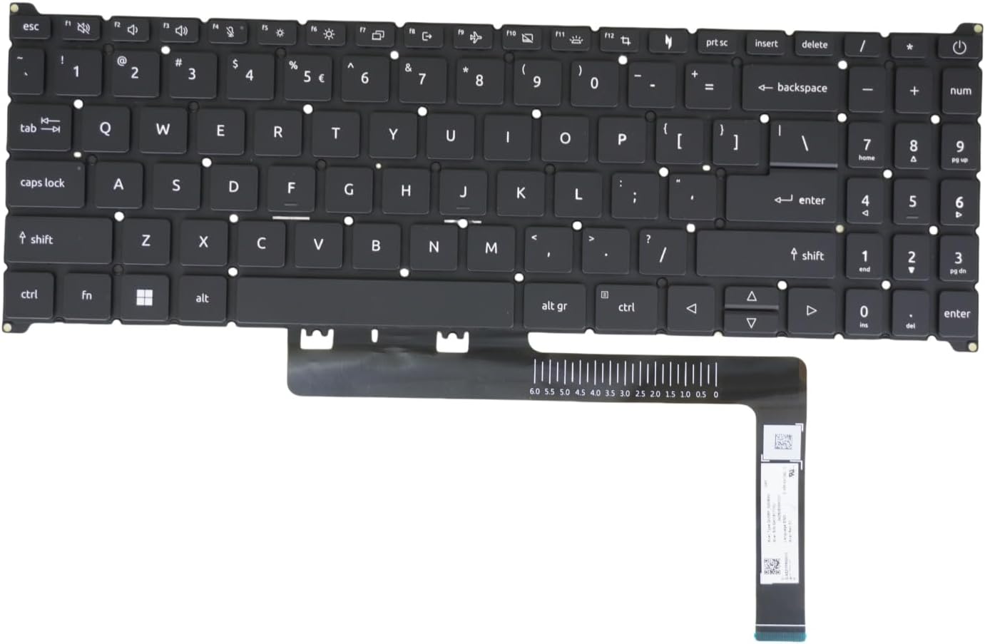 Keyboard for Acer Aspire A315-24P A315-24PT A315-510P A315-59 A315-59G QV05P_N20BWL, NKI151710U, NSK-RA1DBQ Backlit,