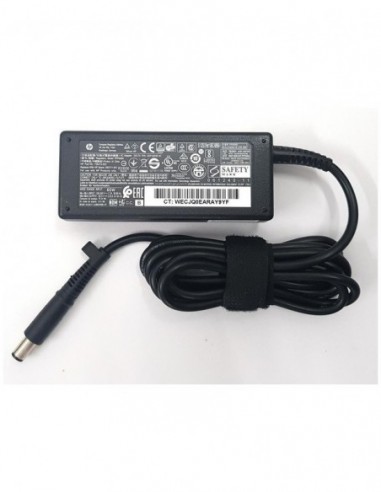 65W 7.4mm Big/Thick Pin Laptop Charger for HP Elitebook 8440P 18.5V 3.5A Adapter with Power Cord Cable (Black)