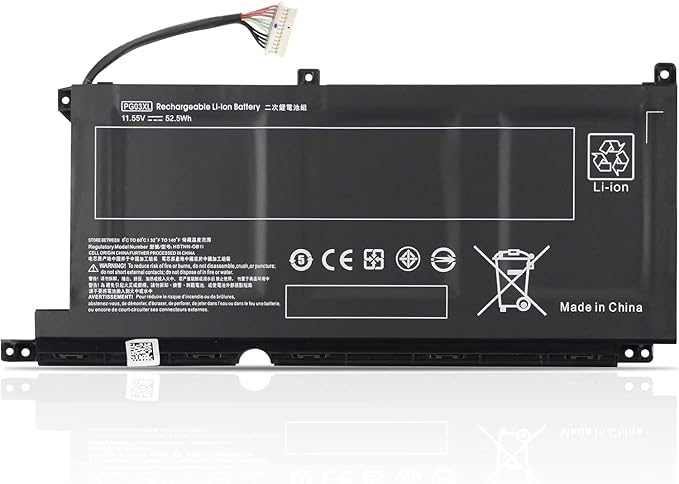 PG03XL Laptop Battery Compatible for HP PG03XL 15-DK Series HSTNN-DB9G, HSTNN-OB1L Laptop Battery