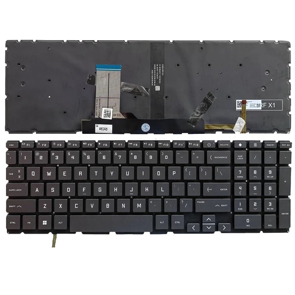 US Backlit Laptop Replacement Keyboard for HP Victus Gaming 15-FB 15-FB0000 15-fb1013dx 15-FB0028NR 15-fb0121nr 15-fa0000
