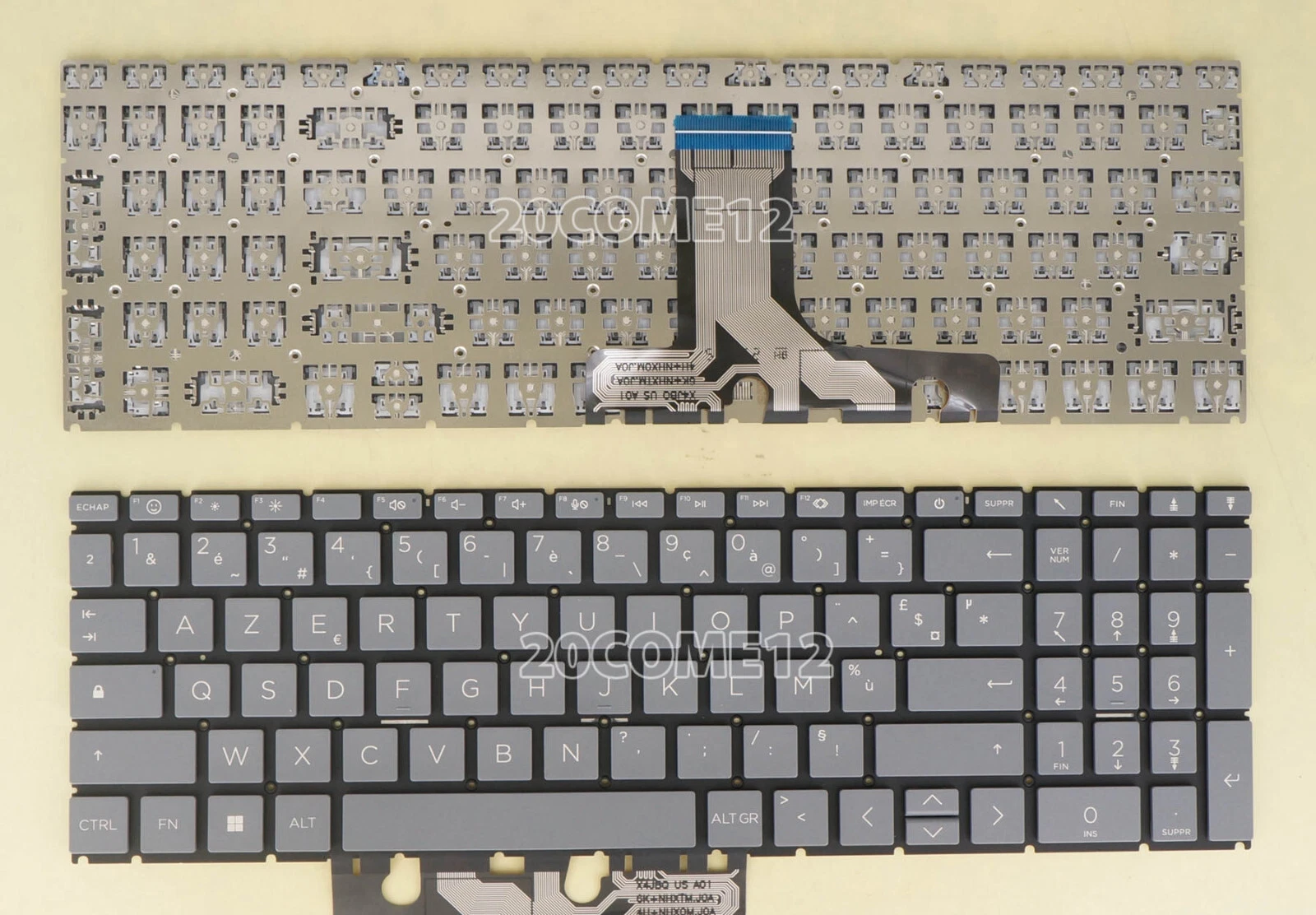 New for HP 15-fc 15-fc0000 15fd 15-fd0000 Keyboard French Clavier N32714-051