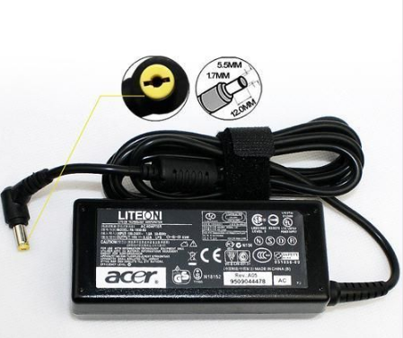 Acer Aspire 5755 Laptop Charger 19V 3.42A 65W Adapter with Power Cord Cable,Black
